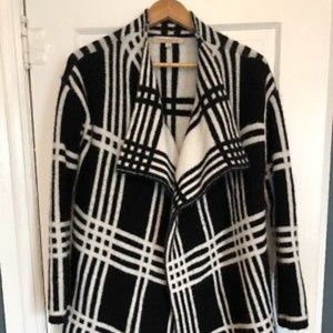 Lineamaglia Plaid Sweater Coat